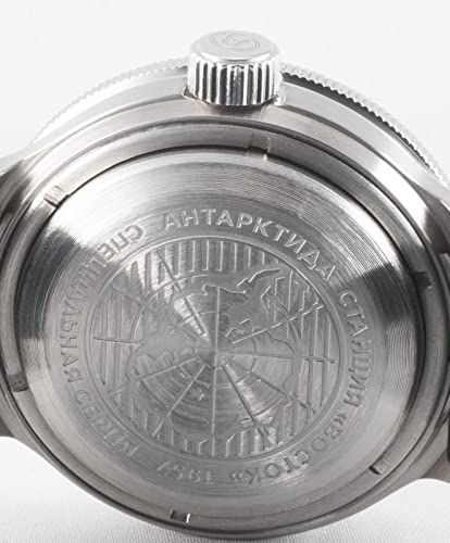Vostok Amphibian Antarctic Station 1957 Special Series Mens Mechanical Automatic Self-Winding Watch (720074: Resin Black) #TOP2