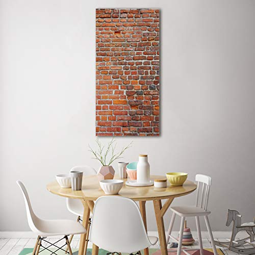 Impression sur verre acrylique Tulup 70x140 cm tableau plexiglas premium orange