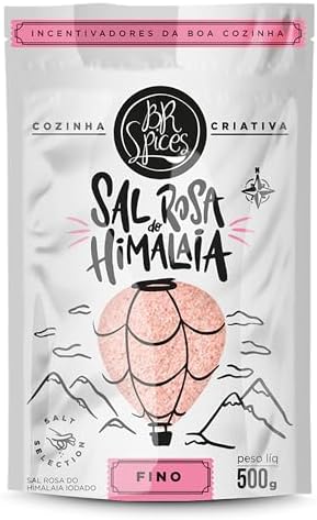 BrSpices - Sal Rosa Do Himalaia Iodado Fino BR Spices Pouch 500G