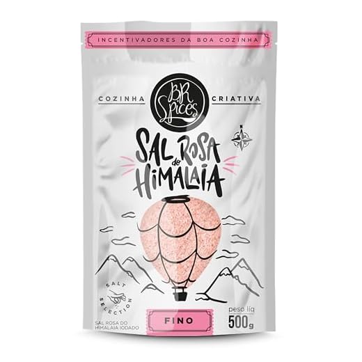 BrSpices - Sal Rosa Do Himalaia Iodado Fino BR Spices Pouch 500G
