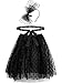 Produktbild 80's Kostüm Zubehör Set, Inklusive Schwarzem Bowknot Stirnband, Lace Rock und Dünnem Bund für Damen und Mädchen