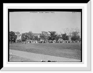 Historic Framed Print, Garden party, Governor's Island, N.Y., 17-7/8" x 21-7/8"