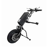 silla de ruedas motorizada permobil [APLICABLE A LA MAYORÍA DE LOS MODELOS DE SILLAS DE RUEDAS] - Esta bicicleta de mano eléctrica para silla de ruedas equipada con una garra ajustable, se adapta al tamaño del tubo del marco delantero de la silla de Diámetro ruedas 18-36 mm ( 0,7 "-1,4"). La altura también es ajustable, adecuada para usuarios de diferentes alturas. Siempre que su silla de ruedas cumpla con los requisitos anteriores, puede instalar nuestros accesorios para sillas de ruedas.