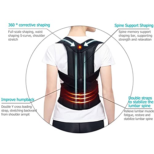 Correcteur de posture dos et épaules élastique avec ceintures réglables - 2