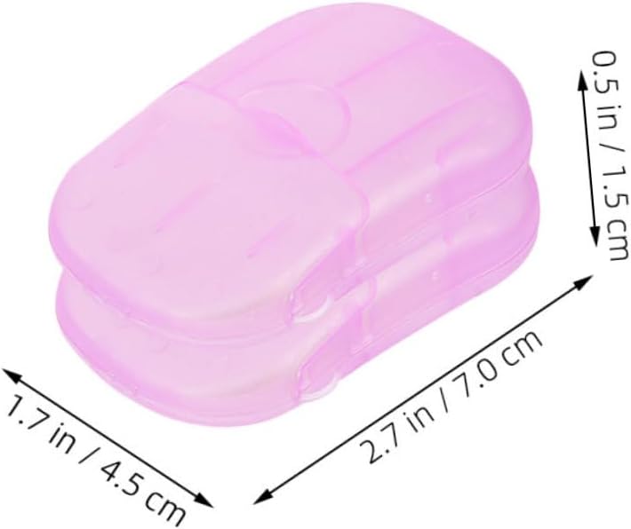 Sosoport 30 Boxes Portable Travel Soap Kids Soap Small Soap Slice Portable Soap Slices Soap Flakes Hand Washing