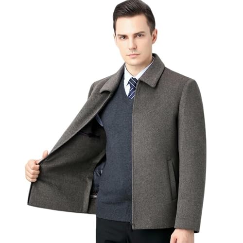 Veste courte en laine double face homme contre le froid changeant