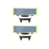 交換用ブレード、フィリップス One Blade Pro QP2520 QP2630 QP6510 QP6531 フェイスハイブリッド電動ヒゲトリマーと互換性あり(2pcs)