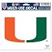 NCAA University of Miami (Florida) Multi-Use Colored Decal, 5" x 6"