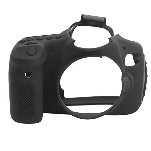 VBESTLIFE Funda Protectora Suave de Silicona Antideslizante Resistente al Desgaste para cámara para Canon 60D(Negro)