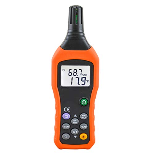 N/A YAJJA Digitale Temperatur und Feuchtigkeit Meter hohe Präzision Umgebungstemperatur und Luftfeuchtigkeit Messgerät Wet Bulb Taupunkt Thermometer