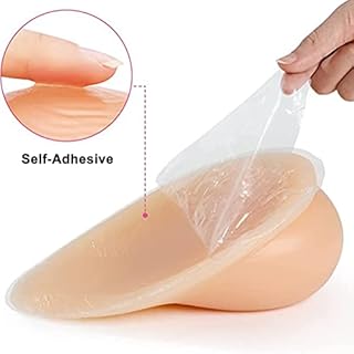 OBASDFD Protesi Mammarie In Silicone Autoadesive Con Capezzolo Realistico For L'aumento Del Seno Femminile - Supporto For Mastectomia, Crossdresser E Cosplay(Nude,1000g/Pair)