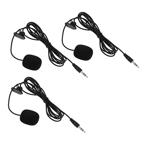 3Pcs Lavalier Microphones with Clip USB Collar Type Condenser Mics for Gaming Streaming Vlogging and Interviews Compact Design for Easy Use Durable and Sound