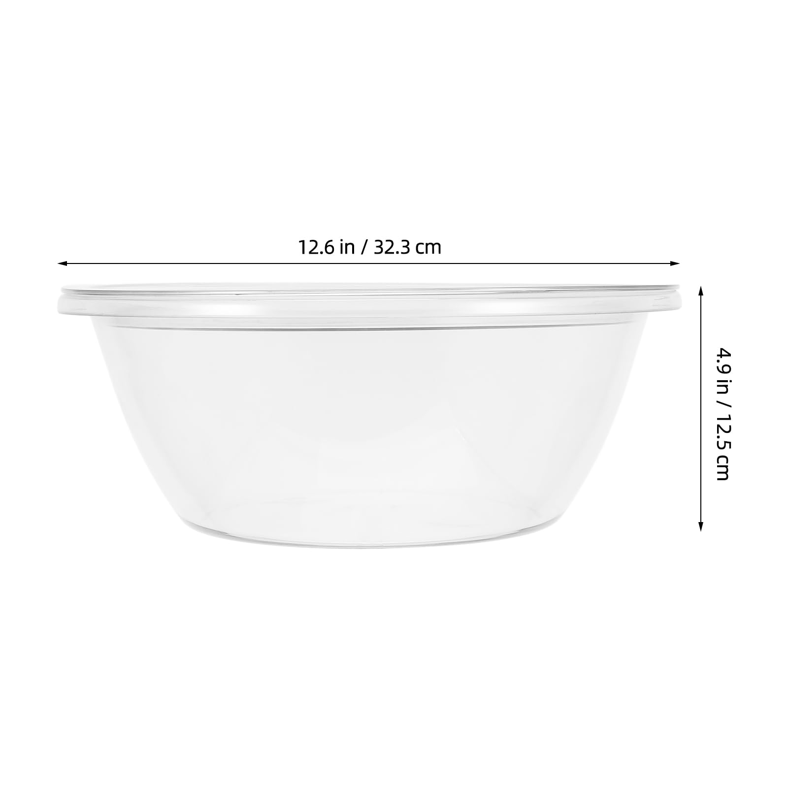 Amosfun Ciotola Impasto con Coperchio in Plastica, Profonda, Capiente