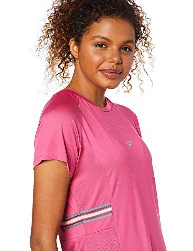 Speedo Tape Camiseta de Manga Curta, Feminino, Rosa, G