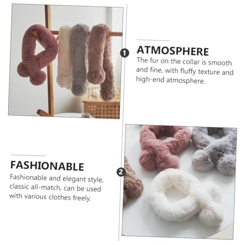 Homoyoyo 1pc Boys and Girls Scarf Plush Cross Tie Design for Easy Wear Thick and Warm Boy Girl Scarf for Autumn and Fashion4