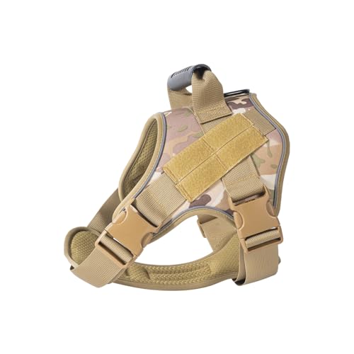 Tacticals Dog Harness Breathable Vest for Outdoor Training Adjustable Strap Hiking Camping Training Comfortable Fit Dog Chest Ha