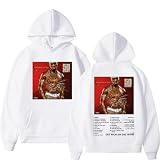 Respeto Sudadera con Capucha con Estampado De Doble Cara del Álbum 50 Cent para Hombre Y Mujer, Estilo Hip Hop, Estilo Vintage, Informal, Tallas XS-3XL.-White||x_s