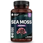 Sea Moss Tablets Extract High Strength 4000mg - Sea Moss Supplement 120 Tablets (not sea Moss Capsule) High Potency - UK Made - Vegan - Non GMO