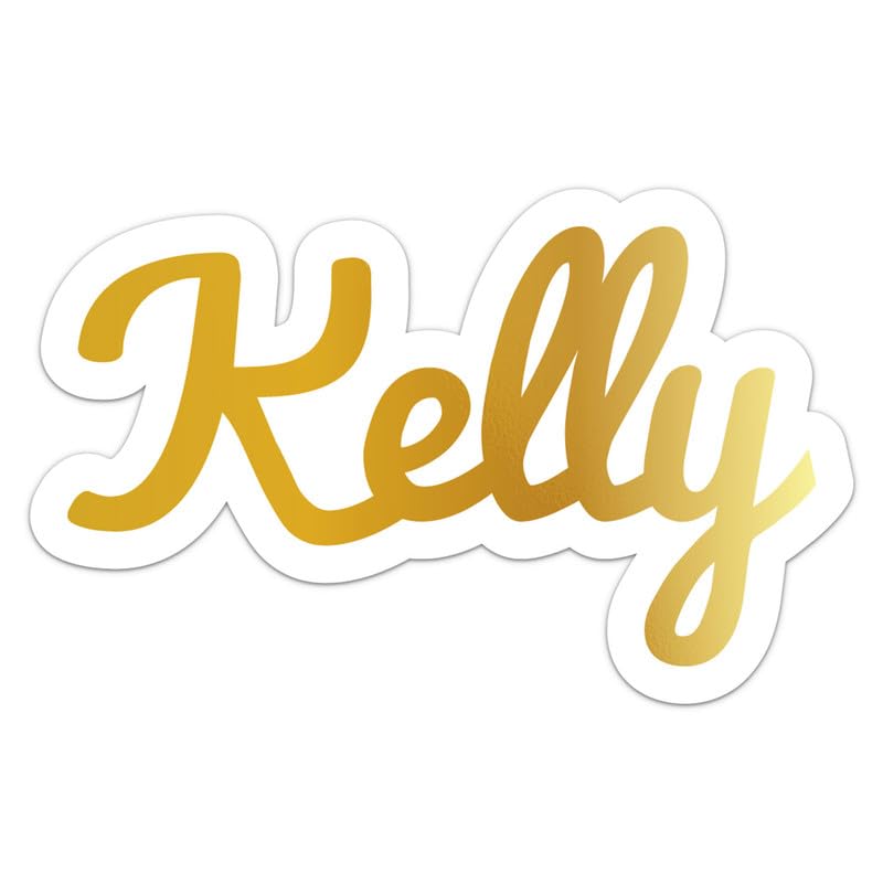 Generic Kelly Name Sticker - Vinyl Waterproof Decal for Car, Laptop, Wall, Window, Book Case, Water Bottle, Bumper Sticker Size - 3'' Longer Side