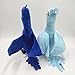 Rio Blu&Jewel Plush Collectible Figurine – 11.8 Inch Soft Cartoon Blue Macaw Plushie Sculpture for Adult Collectors, Desk Decor & Gift (2 PCS)