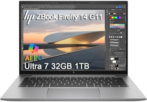 HP ZBook Firefly 14 G11 Mobile Workstation AI Laptop (14" FHD+, I...