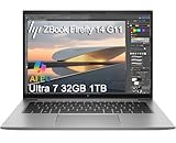 HP ZBook Firefly 14 G11 Mobile Workstation AI Laptop (14' FHD+, Intel Core Ultra 7 165U, 32GB DDR5, 1TB SSD) For Engineer, Designer, 5MP IR Webcam, Fingerprint, Backlit, 2x Thunderbolt 4, Win 11 Pro