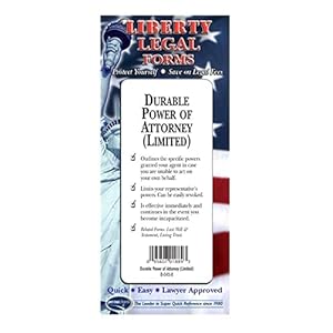 Durable Power of Attorney – Limited – USA – Do-it-Yourself Legal Forms by Permacharts