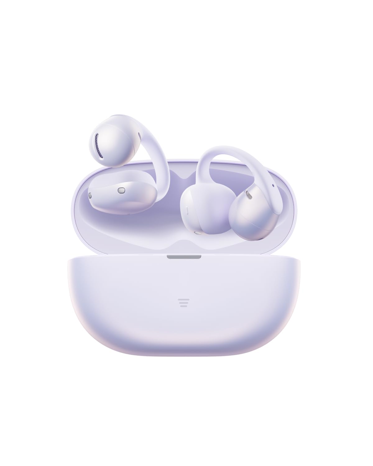 SHOKZ OpenDots Air Écouteurs sans Fil Clip-on à Oreilles Libres, 6,3 g, Maintien Sécurisé, Bluetooth 6.1, Basses Profondes, 36 h d'autonomie, Appels avec Réduction du Bruit par IA, IP55, Violet