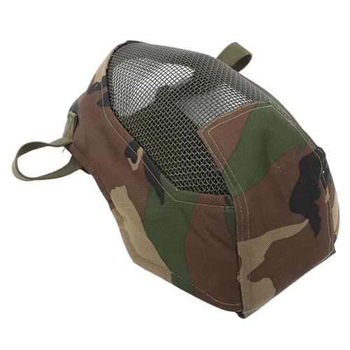 Happyyami Steel Mesh Mask Comfortable Adjustable Fencing for Training Competition Durable Material Breathable Design Lightweight Portable