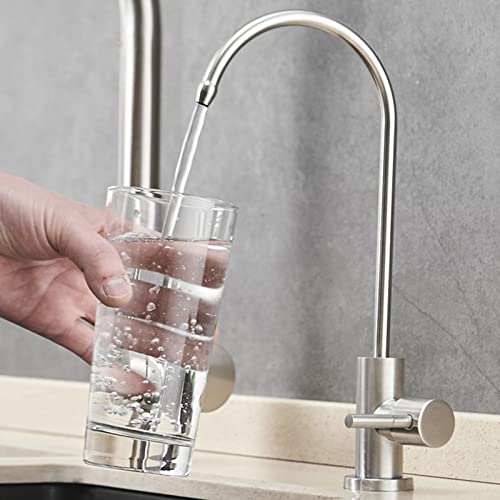 Filtre à eau froide de cuisine en inox noir avec bec col de cygne