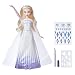 Disney La Reine des Neiges 2 - Poupee Princesse Disney Elsa robe à décorer avec autocollants, feutre et pochoir - 27 cm