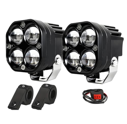 Phare LED Bicolore 200 W Premium pour Moto BMW et Voiture