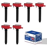 KLC Set of 6 Performance Ignition Coil Pack 5149168AI UF648 for Chrysler 200 300 Dodge Avenger Challenger Charger Durango Grand Caravan Journey Jeep Cherokee Wrangler Wrangler Grand Cherokee 3.6L