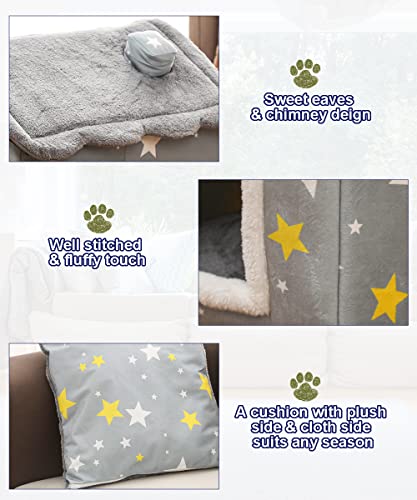 Anppex Indoor Dog House Warm Dog Bed, Plush Pet House Dog Cat Kennel With Removable Cushion Suitable For Small And Medium-Sized Dogs And Cats #TOP2