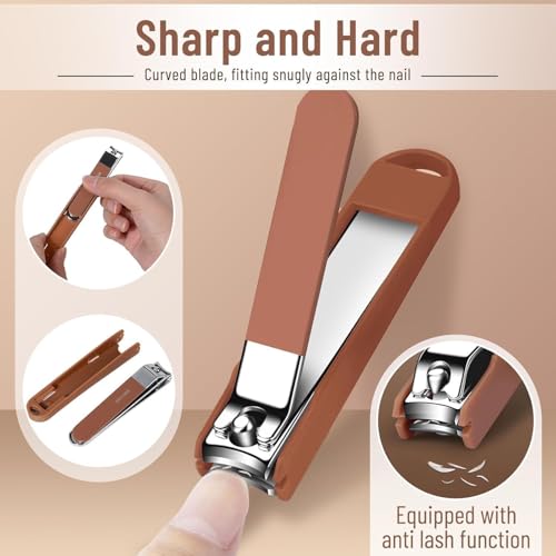 Image of DAINTY DEN 8 IN 1 Stainless Steel Professional Manicure Set Nail Cutter For Women Nail Scissors Luxury Grooming Kit Manicure Pedicure Kit For Women(8 IN 1)