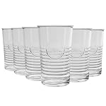 Bormioli Rocco Officina 1825 Ridged Highball Cocktail Glasses Set - 475ml - Pack of 6 Bormioli Rocco Officina 1825 Ridged Highball Cocktail Glasses Set 475ml Pack of 6