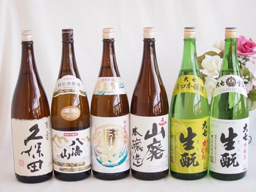最高の一杯が彩る本醸造6本セット(久保田 百寿特別本醸造(新潟県) 八海山特別本醸造(新潟県) 本田商店 龍力特別本醸造(兵庫県) 早川酒造部 天一 山廃本醸造(三重県) 大七 生もと からくち辛口本醸造(福島県) 大七 生もと 本醸造(福島県)) 18
