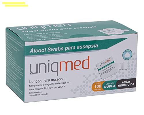 Lenço Umedecido Álcool 70% C/100 - Proteção Vírus-bactérias - Swa...
