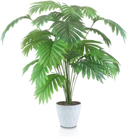 INSANYJ Palme Pflanze Kunstpflanzen Groß, 80cm Hoch 24 Zweige Kun...