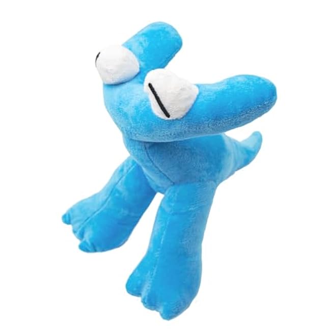 AXEDAES 2 PCS Rainbow Plush Toys, Funny Soft Cute Stuffed Animal Plush Toys, Yellow Friends and Cyan Friends Stuffed Animal, Kids Game Fans Birthday Party Favor Preferred Gift.