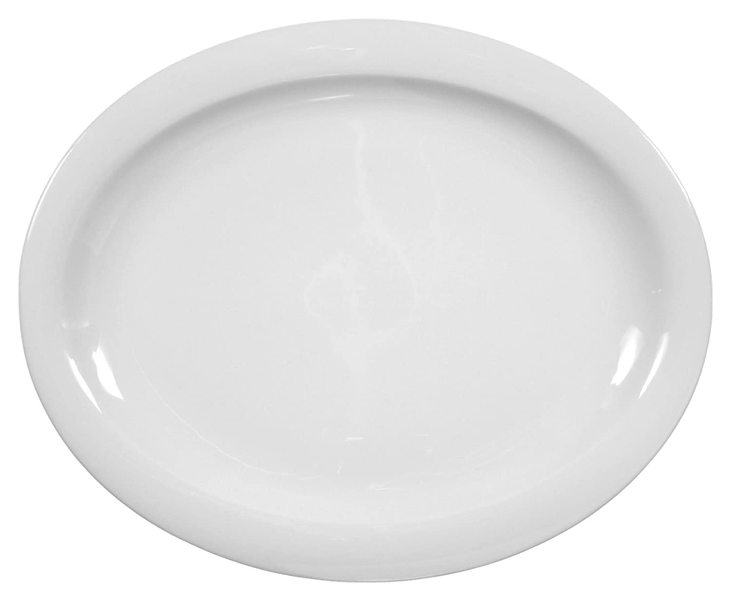 Seltmann 001.003308 Top Life Porzellan Teller, Oval, Weiß, 31,5cm x 26cm Küche, Haushalt & Wohnen