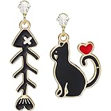 RORPOIR Pendientes Colgantes Asimétricos de Espina de Gato, 1 Par, Diseño de Moda para Mujer, Joyas Ligeras y Llamativas, Accesorios Ideales para Fiestas y Uso Diario