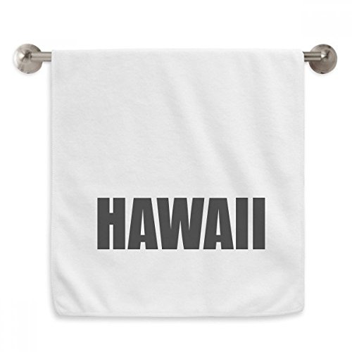 Serviette débarbouillette Hawaii blanche 13x29 inch douce - 2