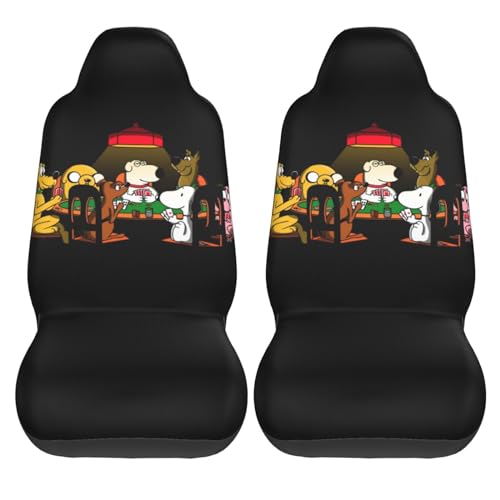 スヌーピー カーシートカバー 2枚セット 前席用 軽 防汚 気性 洗える 普通車 適用 フロント 軽自動車 シートカバー 背面フルカバー ブラック 運転席 助手席 車用 シート カバー アニメ グッズ キャラクター