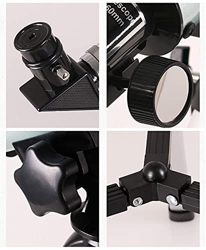 Telescopio Astronómico Refractor HD 50mm con Tripode Alum. miniatura 5