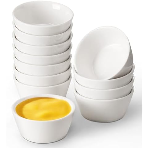 Meideal 12-Pack Porcelain Dipping Bowls Cover