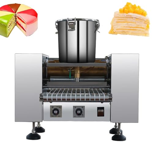 Máquina para hacer crepes Mille Crepe, máquina automática comercial para hacer crepes, adecuada para pasteles de mil capas, tortitas y envolturas para rollitos de huevo.(6in)