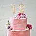 URAQT Birthday Candles Numbers, Gold Glitter Birthday Numeral Candles for Birthdays, Weddings, Reunions, Theme Party, Number 1