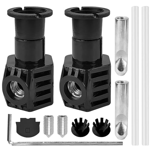 WC Befestigungsset, Universal-Befestigungsschrauben-Set für Wand-WC, WC Anschluss Set, Zubehör für die wandhängende Toiletten Boden Badezimmer Toilette Toilet-Deckelschrauben, Einfach zu Installieren