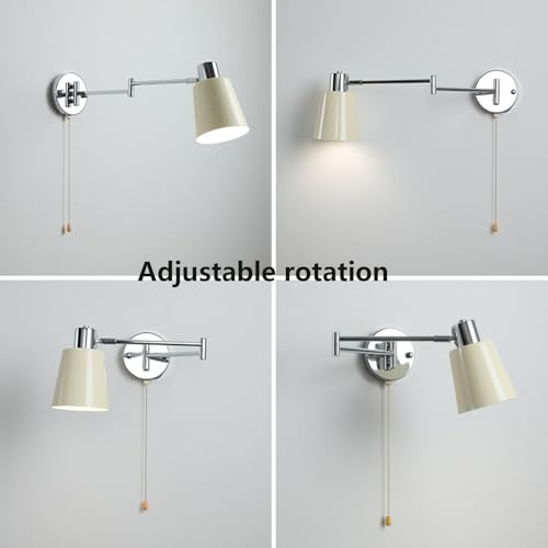 Iluminación de pared E27 regulable en ángulo para escritorio y sala de estar 2